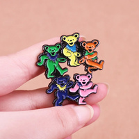 Ours dansants Épingle en émail Rock Band Inspiration Broche Album de musique Épingle en émail Fans Collections de cadeaux