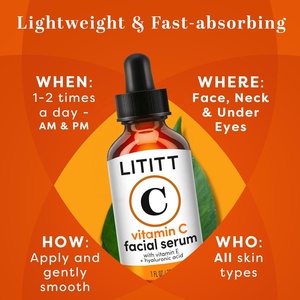 Serum Vitamin C Liftt với Hyaluronic Acid, Peptide, chống lão hóa, làm trắng, mờ vết thâm cho mặt - Product Image 2