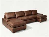 FERLY Modernes Modulares Leder-Ecksofa mit Anpassbaren Konfigurationen Wohnzimmermöbel