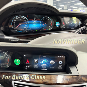 Lecteur multimédia vidéo Android Auto à double écran LCD, autoradio GPS pour Benz Classe S W221 <span class=keywords><strong>S250</strong></span> S350 2006-2013 avec horloge intelligente Carplay - Product Image 2