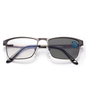 Lunettes Demi-Monture Rétro Unisexes, Monture Optique Photochromique, Lunettes de Lecture pour Hommes et Femmes - Product Image 3