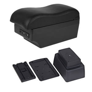 Reposabrazos Vtear ABS con Portavasos USB para <span class=keywords><strong>Skoda</strong></span> <span class=keywords><strong>Fabia</strong></span> 2008-2014 |   Accesorio de Almacenamiento Interior para Modelo - Product Image 2