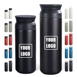 Custom 350ml 500ml Vacuum Insulated Students Thermoses Tumbler Gift Stainless Steel Water Bottle Cup Creative Simple <b>Coffee</b> Mugs - Product Image 1