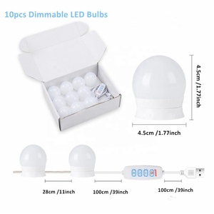 Chúng tôi nóng Bán Led Vanity gương ánh sáng bóng đèn, 10 cái Dimmable LED bóng đèn, 3 chế độ điều chỉnh, Hollywood phong cách led trang điểm bóng đèn - Product Image 2