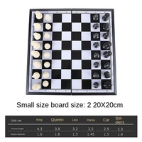 Jeu d'échecs magnétique en plastique de haute qualité jeu d'échecs magnétique de stockage pliant pratique pour les jeux de société