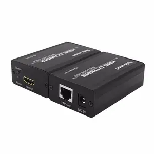 Extensor e receptor passivo hdmi 60m kvm, placa de parede, para computador sobre cat5e cat6