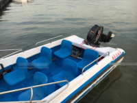 Fibre de verre FRP pas cher 6 personnes rc rapide bateau de vitesse marine jet philippine avec moteurs