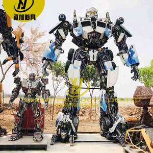 Sculpture de robot géant en métal de fer pour extérieur, personnalisée, 8M 6M, moderne, en acier inoxydable diamanté, statues de Transformers Megatrons - Product Image 5