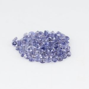 Piedra Preciosa Natural de Iolita Púrpura Yashee, Corte Brillante Redondo de 1.5x1.5 mm para Joyería - Product Image 3