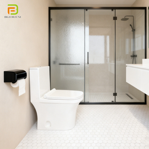 Inodoro Moderno de Cerámica, Sanitario Higiénico, con Descarga por Gravedad, Cuadrado, de Una Pieza, para Baño - Product Image 2
