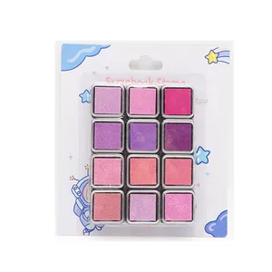 12 Color Multi-Color Ink Pads Children Fingerprint Picture Finger Painting Stamp Pads Pigment Kids Craft DIY Toy stamps