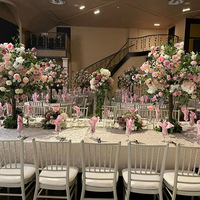 Plantes artificielles d'intérieur pour décoration d'intérieur blanc rose Bonsaï de table Mini arbre à fleurs de cerisier arbre à fleurs de cerisier artificiel
