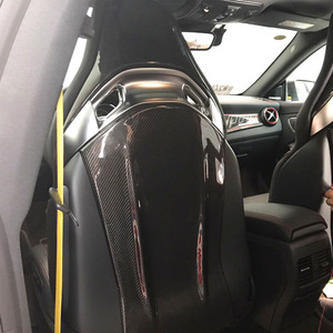 Autocollant de dossier de siège en fibre de carbone sèche pour Mercedes-Benz C63 GT CLA GLA A45 E63AMG - Product Image 6
