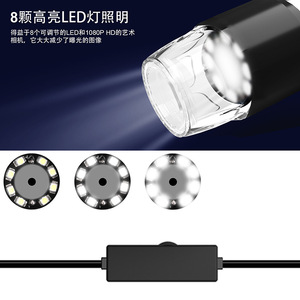 Digital Microscope 50x-1600x Magnification 8 LED Light For Android iOS Phones With Stand And Cable - Product Image 4