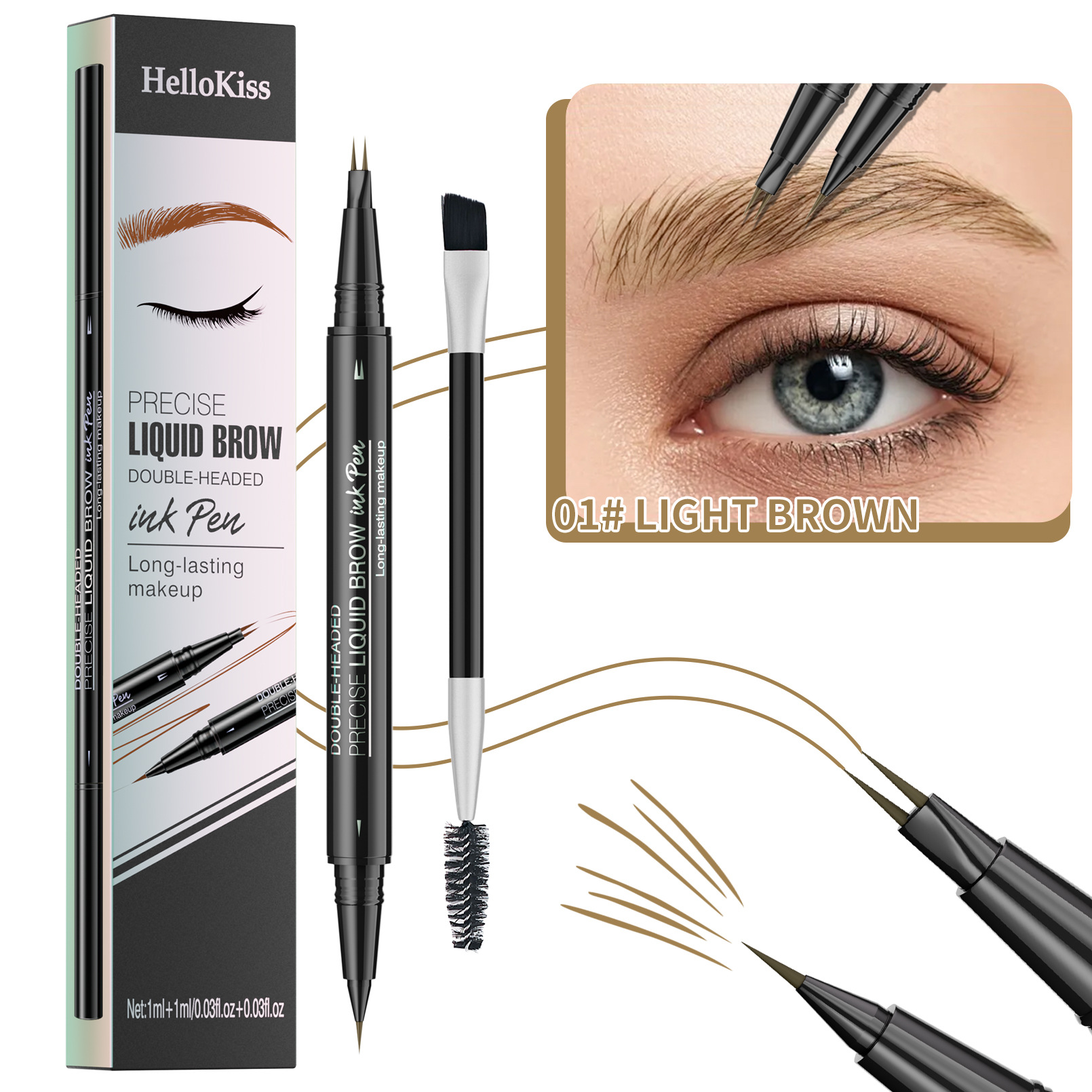 01 # Marron clair + pinceau à sourcils