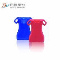 Vente chaude Unique T-shirt Design Portable En Plastique Buse De Pulvérisation D'eau Haute Pression Poche Carte Vaporisateur