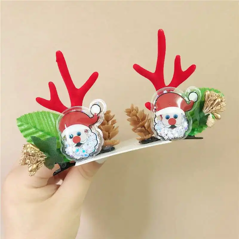 New ANTLER tóc clip cho cô gái giáng sinh tóc phụ kiện cho trẻ em Giáng sinh trang trí