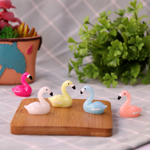 Chim Hồng Hạc Trong Suốt <span class=keywords><strong>5</strong></span> Màu, Chim Hoạt Hình Mini Fairy Garden Tượng Nhỏ Đồ Trang Trí Bằng Nhựa, Trang Trí Cảnh Quan Hồ Cá, Mô Hình Động Vật - Product Image 3