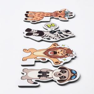 Aimants de réfrigérateur en papier personnalisables avec des animaux mignons, aimant de réfrigérateur personnalisé en dessin animé, décoration pour casier scolaire et tableau blanc - Product Image 6