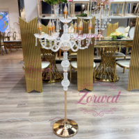 Vente en gros : Lampe de chemin lumineuse à 7 têtes en acrylique pour événements, mariages, scènes, décoration de couloirs et aménagement de lieux de fête