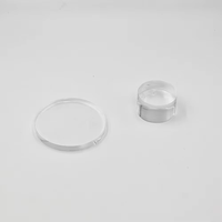 Bloc de présentation rond en acrylique transparent, support cylindrique, accessoire de photographie pour cosmétiques et bijoux, pour la décoration de vitrine