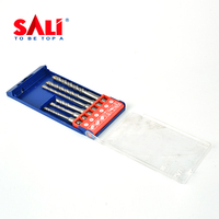 SALI Lot de 6 forets à percussion SDS 110mm/160mm, tige droite, en acier rapide, pour béton, garantie 3 ans