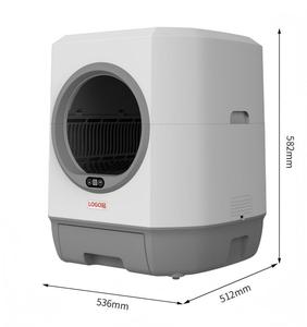Caixa de Areia Automática para Gatos com Controle por Aplicativo, Capacidade de 80L, Material PP, Fácil de Limpar para Gatos Grandes de 1,5-10kg - Product Image 2
