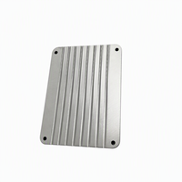 Plaque de refroidissement en aluminium usinée CNC sur mesure, à ailettes, pièces de gestion thermique de précision pour LED électroniques