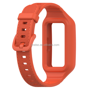2023 étui à bracelet en silicone en caoutchouc TPU ceinture texturée intégrée bracelet de montre pour Huawei 7 honour <span class=keywords><strong>band</strong></span> <span class=keywords><strong>6</strong></span> - Product Image 1