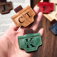 Marcapáginas de Cuero Sintético Personalizado con Grabado Láser, Colorido y Vintage, con Cierre Magnético y Soporte para Bolígrafo