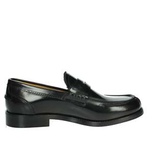 Mocasines de hombre Veni, negros, 1RS01, de cuero, sin cordones, formales. - Product Image 4