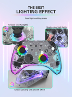 Control de Juego Inalámbrico Data Frog GG04 con Luz RGB para NS/Switch Lite/Oled