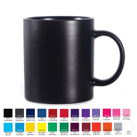 Mug en céramique brillant personnalisé avec logo, 11 oz, couleur vive, tasse à café pour café, promotion de bureau