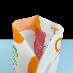 Anpassen Drucken Frosted 8 Side Seal Bag Kunststoff verpackungs tasche Flacher Boden beutel für Snack Spice Grains Nuts Flexible Verpackung