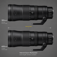 Objectif zoom super téléobjectif Nikon Nikkor Z 180-600mm f 5.6-6.3 VR d'occasion pour Nikon Z9 Z8 Z7 Z6 sans miroir, testé, état impeccable