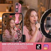 Auto Clicker Tapper pour iOS TikTok Live iPad Android Smartphone Rechargeable Sans Fil 107 Vitesses Réglables, Appuyeur d'écran automatique
