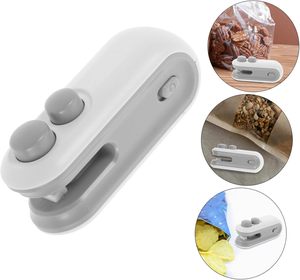 Custom LOGO 2 1 Snacks <b>Mini</b> <b>Bag</b> Sealer Hand Pressure Portable Cutter Usb Rechargeable Reusable Plastic Chip Snack Sealing - Product Image 4