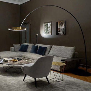 Lampada da Terra Moderna di Lusso Regolabile, Lampada ad Arco in Metallo <span class=keywords><strong>LED</strong></span> per Decorazione Hotel, Camera da Letto, Divano e Soggiorno - Product Image 3