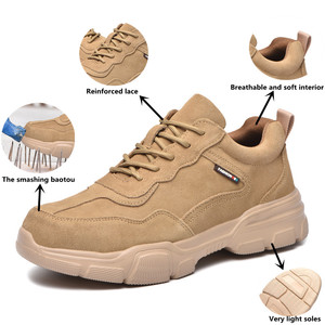 أحذية السلامة من جلد الغزال الخفيفة المضادة للسحق ، أحذية مضادة للانزلاق ، الأكثر مبيعاً - Product Image 4