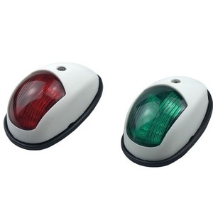 12V 보트 <span class=keywords><strong>LED</strong></span> 항해등 해양 신호등 선미 적색 녹색 포트 스타보드등 폰툰 배스 보트용 - Product Image 3