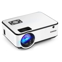 Projecteur LED Portable Mini Full HD Natif 1080p avec Wifi, Vidéoprojecteur LCD Android et Écran de Projection