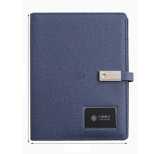 Agenda en cuir PU A5 Business Elite avec calculatrice, porte-cartes multiples, fermeture magnétique, boucle à feuilles mobiles, cadeau - Product Image 2