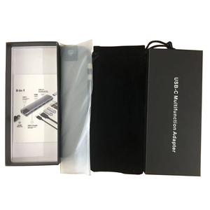 Sản phẩm mới di động hỗ trợ Thunderbolt 3 Loại C Docking USB3.0 Hub + Gigabit Ethernet + HDTV 4K30hz USB-C đến 8 trong 2 Bộ chuyển đổi - Product Image 6