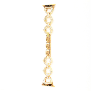 Somostel-<span class=keywords><strong>correa</strong></span> de metal para <span class=keywords><strong>apple</strong></span> <span class=keywords><strong>watch</strong></span>, abalorios de 38mm, 42mm y 45mm, pulsera de aleación de Zinc de oro rosa y diamante para iwatch <span class=keywords><strong>correa</strong></span> de reloj - Product Image 2
