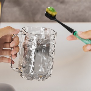 Vaso para Enjuague Bucal con Diseño de Glaciar, Portacepillos de Dientes Transparente, Vaso para Parejas, Uso Doméstico y Estudiantil - Product Image 2