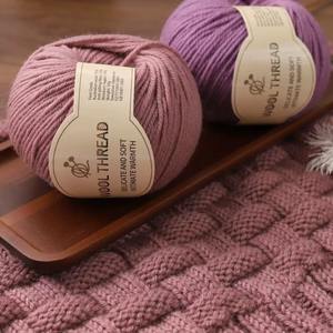 Fil de laine tricoté à la main, fil multicolore à 4 brins pour adultes, chapeaux, écharpes, tricot, crochet, fil de moyenne épaisseur, vente en gros - Product Image 5