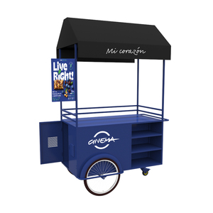 Per più scenari di Festival, per oggetti in acciaio, mostra carrelli su ruote, camion per bevande mobili, vagoni mobili da Dessert - Product Image 3