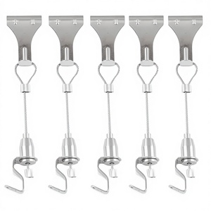 Stainless Steel Wire Rope Hanging Kit With Adjustable S <strong>Hook</strong> And Heavy Duty Hanging <strong>Hook</strong> For Industrial Suspension Systems - Product Image 1