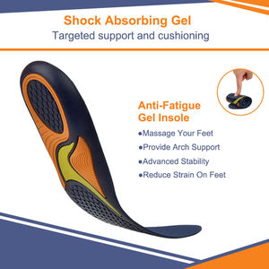 Energizing Comfort Men's Everyday Insoles with Massaging Gel All-Day Energy Comfort <b>Inserts</b> Gel Design Shock Absorbing Insole - Product Image 2