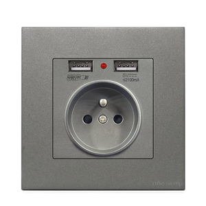 Panneau mural pour PC domestique français, norme européenne, panneau tactile mural, prise de courant 10A - Product Image 6